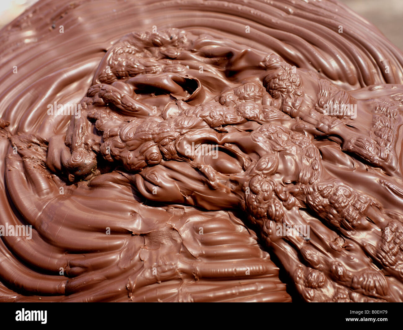 Pour le recyclage du plastique fondu Banque D'Images