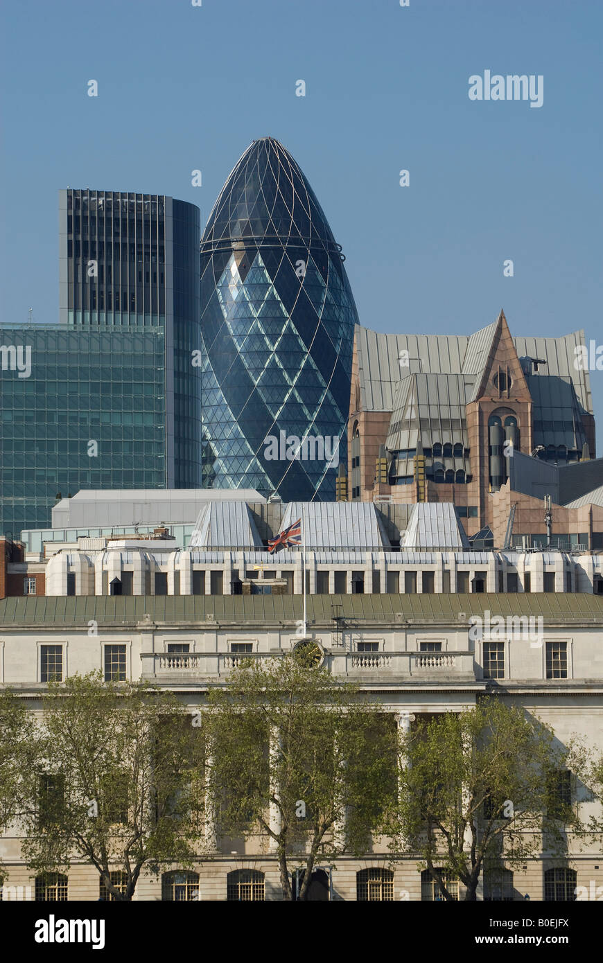Le gherkin building, Londres, Angleterre Banque D'Images