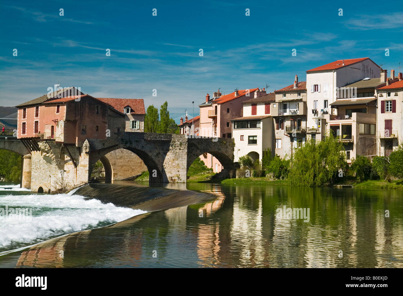 Le Tarn à Millau, Aveyron, France Banque D'Images