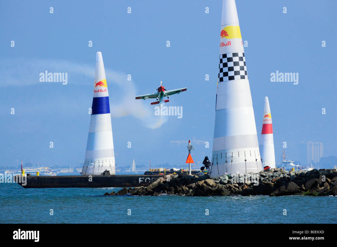 En avion à travers le parcours chez Red Bull lors de la semaine de la flotte de San Francisco Banque D'Images