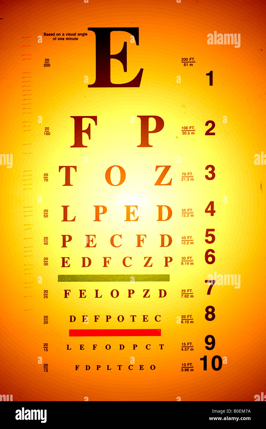 L'optométriste dans office Banque D'Images