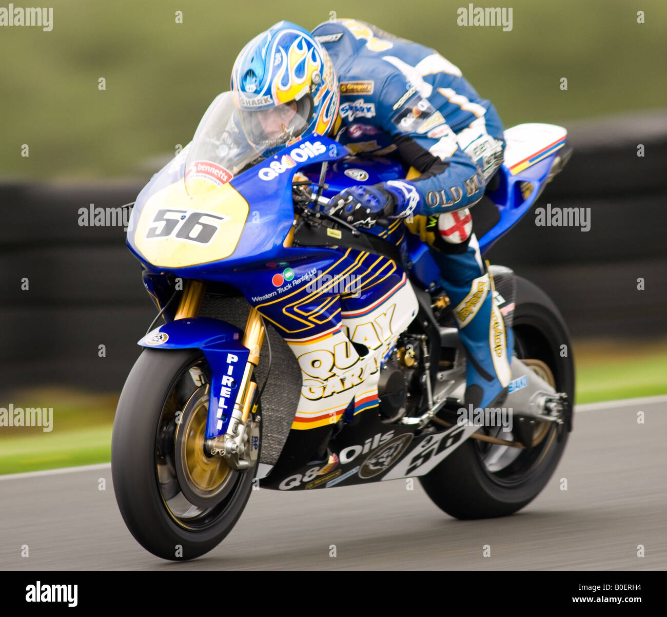 British Superbikes, Oulton Park, Buckingham, Quai Honda James Banque D'Images