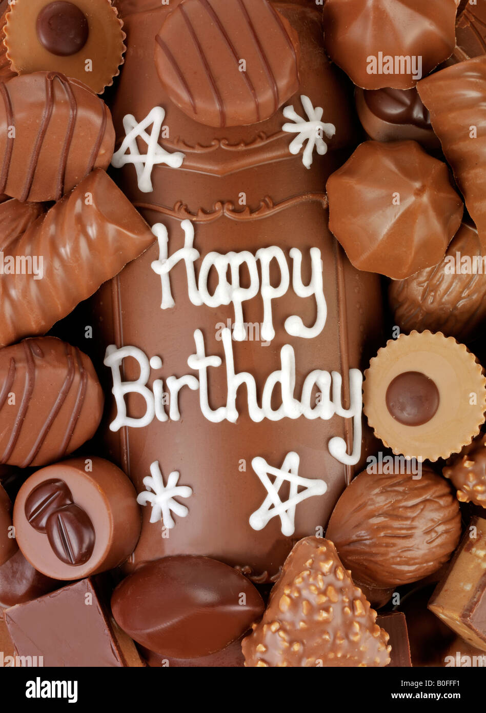 Happy birthday chocolates Banque de photographies et d'images à haute  résolution - Alamy