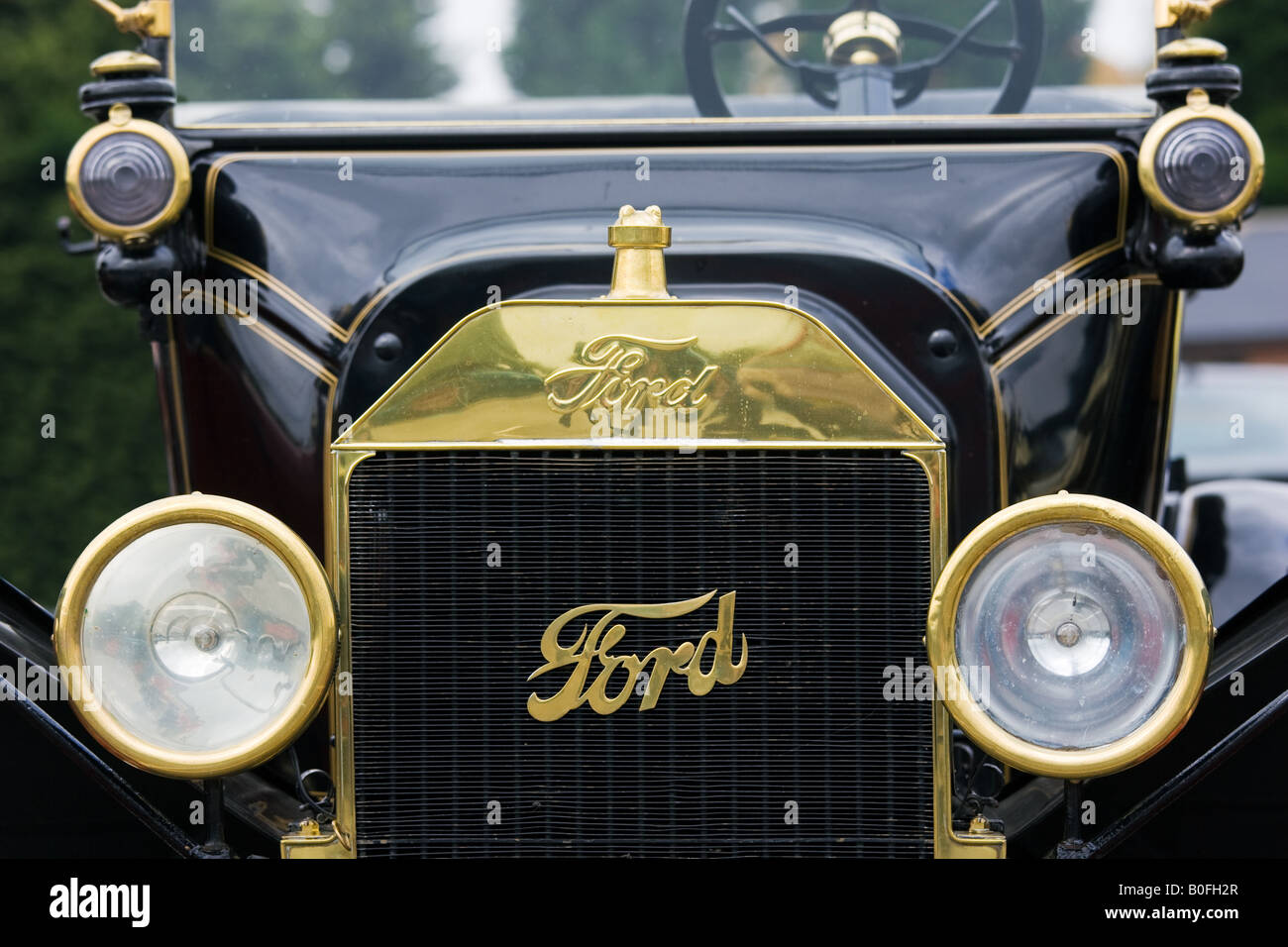 Avant de vintage 1915 voiture Ford modèle T de Gloucestershire Royaume Uni Banque D'Images