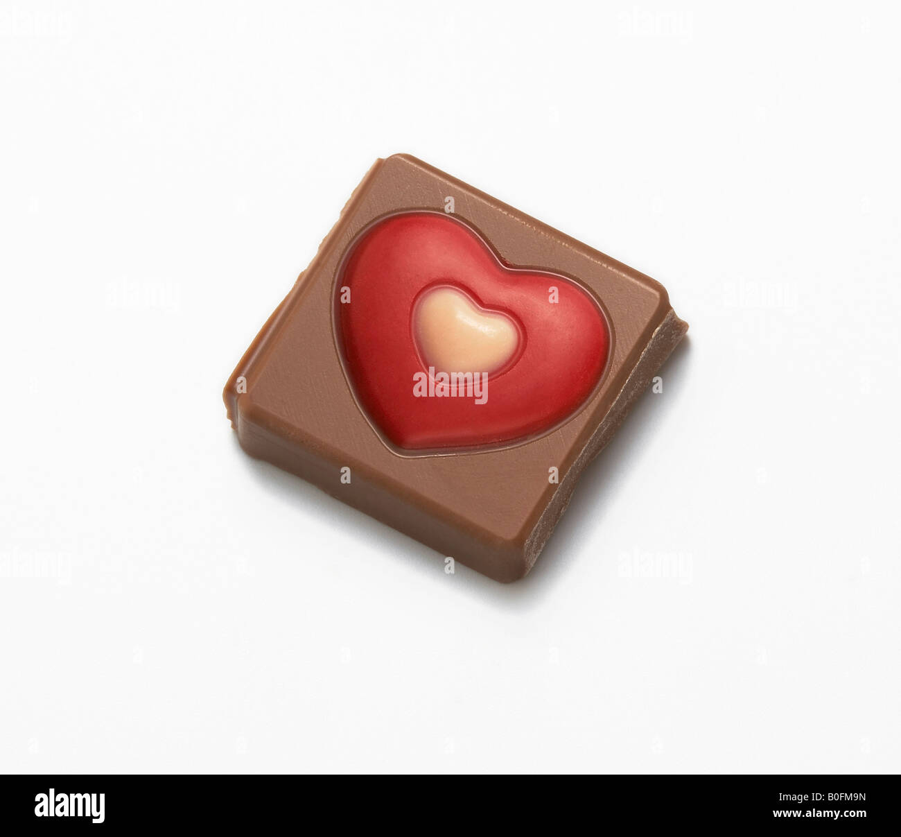 coeur chocolat Banque D'Images