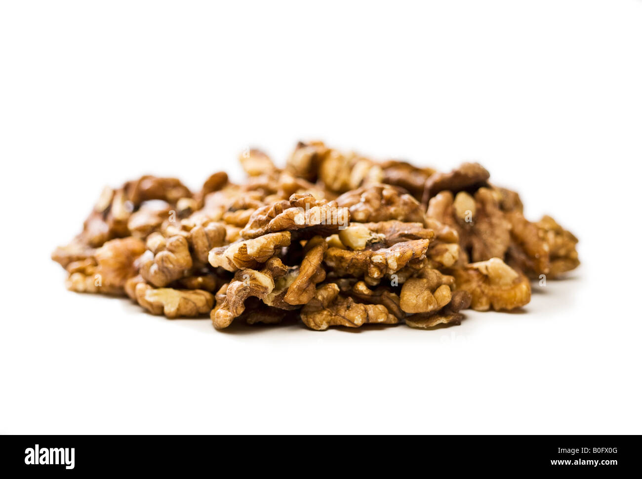 Pile de cerneaux de noix Banque D'Images