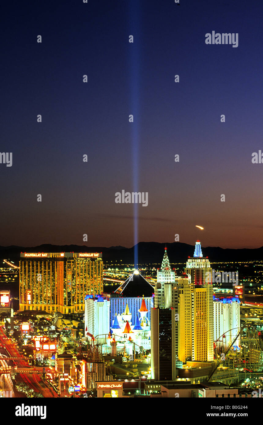 Hôtels et casinos de Las Vegas Boulevard Las Vegas NEVADA USA Banque D'Images
