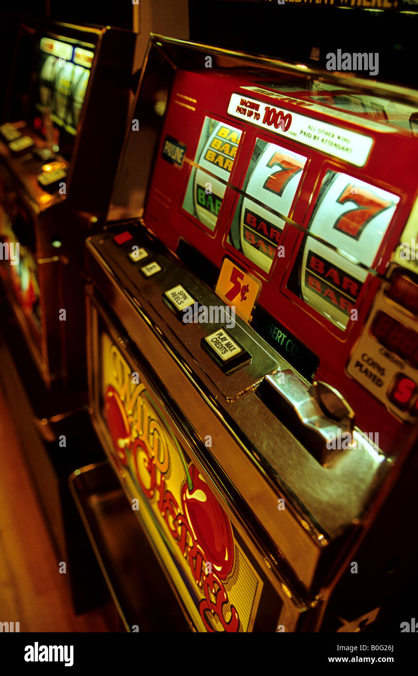 Machine à Sous Las Vegas Hotel Las Vegas NEVADA USA Banque D'Images