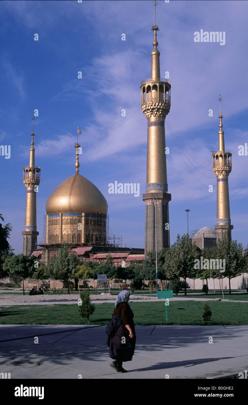 L'extérieur de l'Ayatollah Khomeini mausoleum, Téhéran, Iran. Banque D'Images