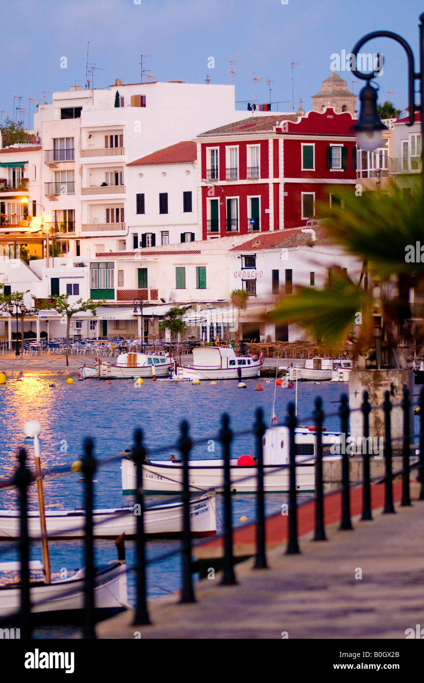 Es Castell Harbour à Minorque dans l'Espagne Baléares Banque D'Images