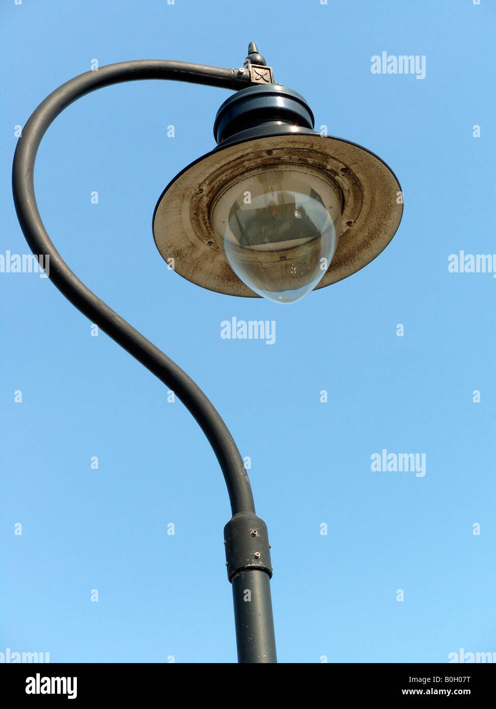 Lamplight sur halfpenny pier Harwich Essex Banque D'Images