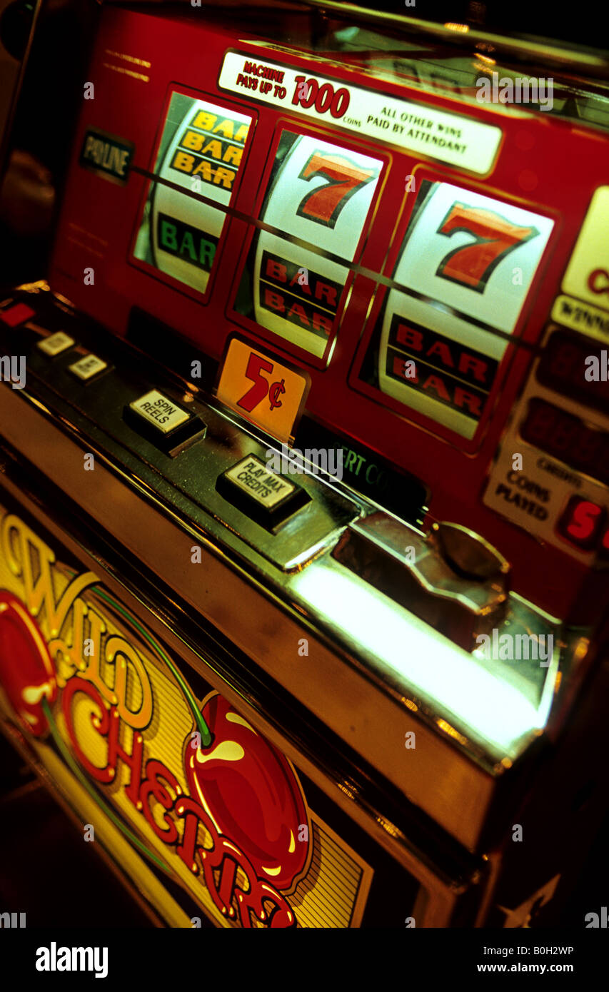 Machine à Sous Las Vegas Hotel Las Vegas NEVADA USA Banque D'Images