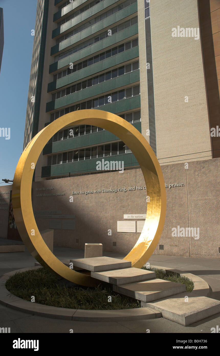 Merci de donner Square Dallas, Texas Banque D'Images