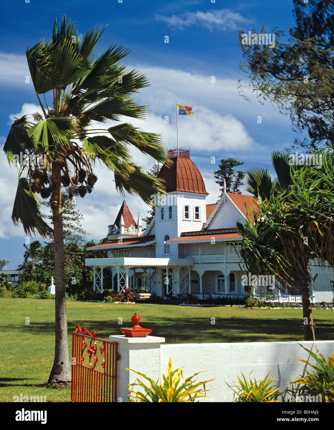 Palais Royal à Nuku'alofa, Tonga, Pacifique Sud, l'Océanie Banque D'Images