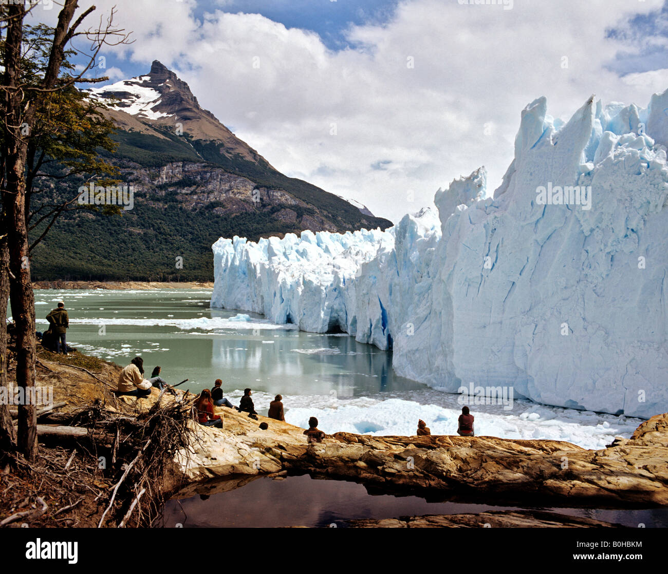 Le glacier Perito Moreno, le Campo de Hielo Sur, Andes, Patagonie, Argentine, Amérique du Sud Banque D'Images