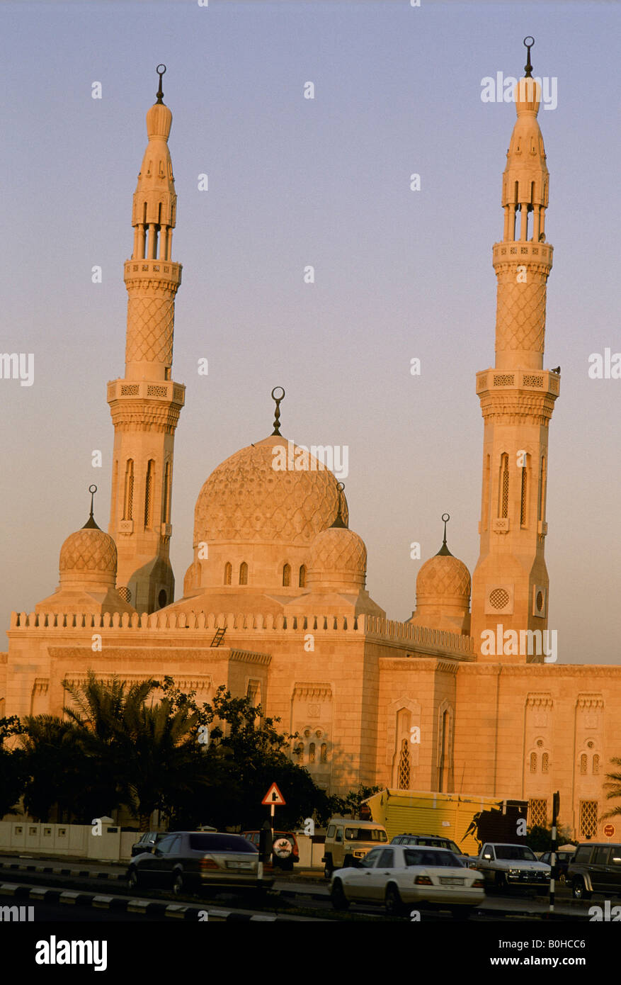 La mosquée de Jumeirah, Dubaï, Emirats Arabes Unis. Banque D'Images