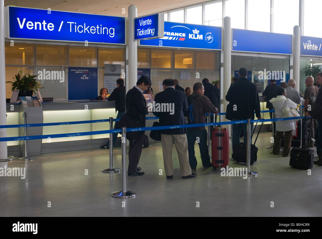 La billetterie, billetterie, Charles de Gaulle International Airport, Paris, France, Europe Banque D'Images
