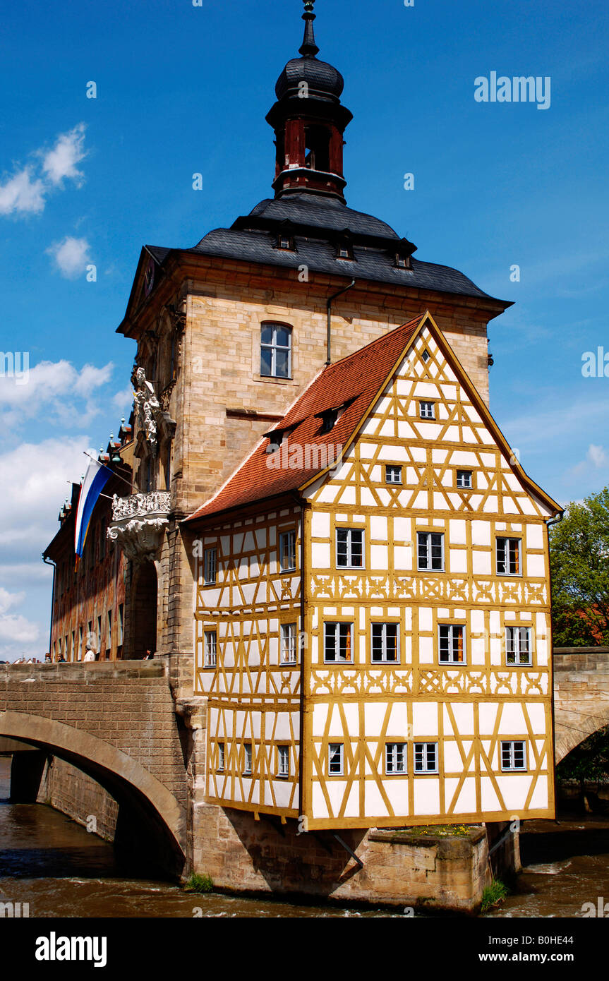 Old Town Hall, Bamberg, Haute-Franconie, Bavaria, Germany, Europe Banque D'Images
