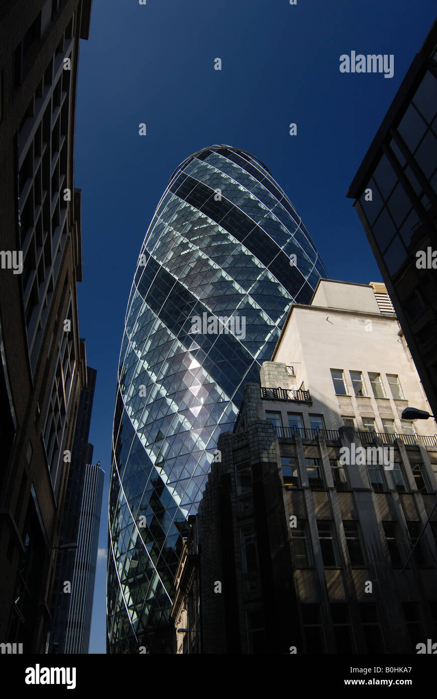 Swiss Re 'Gherkin', London UK Banque D'Images