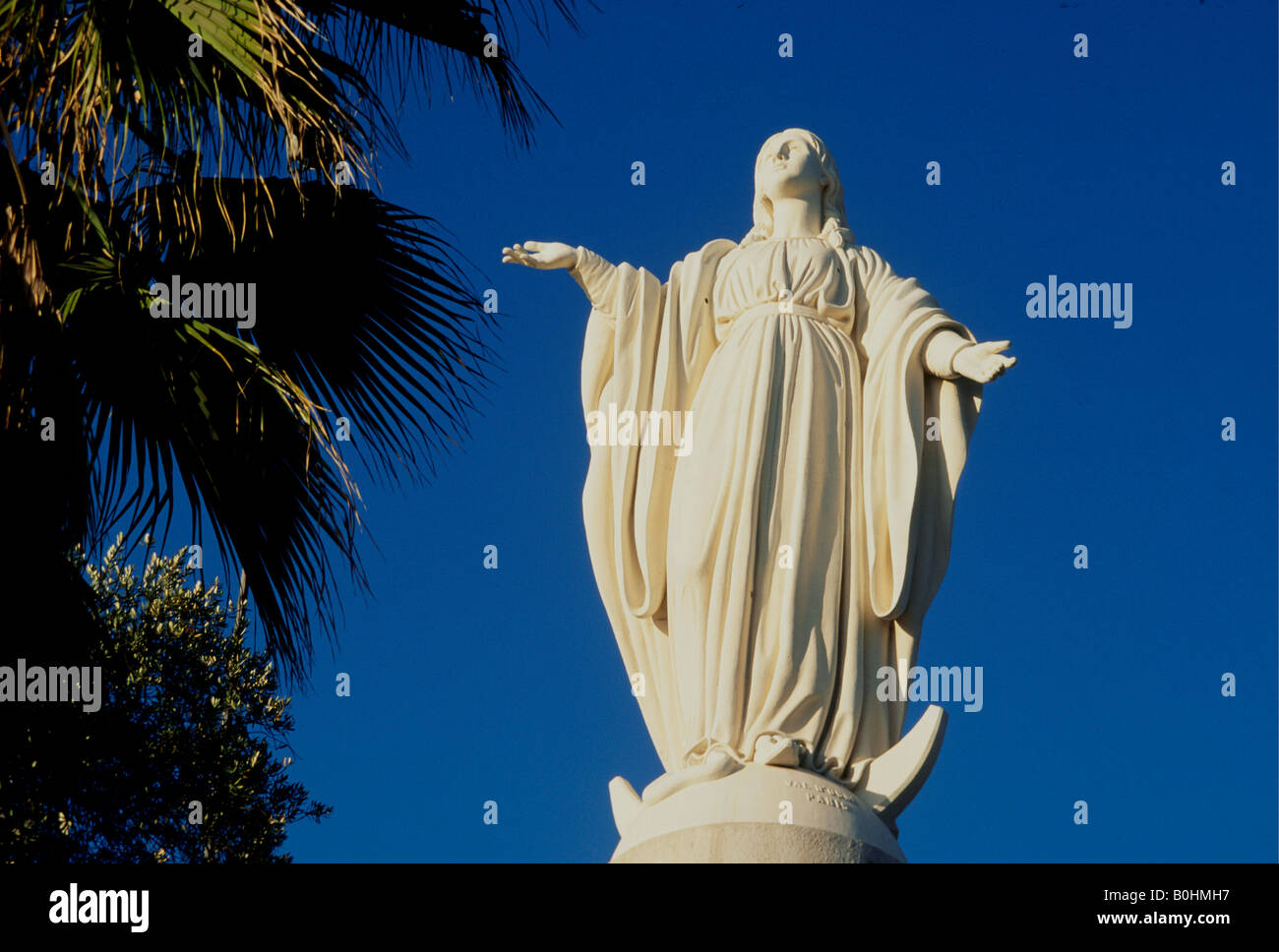 Une statue de la Vierge Marie, au Chili. Banque D'Images