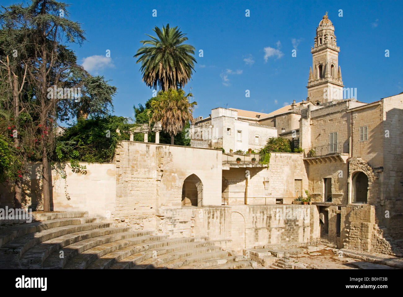 Ville Baroque, Lecce, Pouilles, Italie du Sud, de l'Europe Banque D'Images
