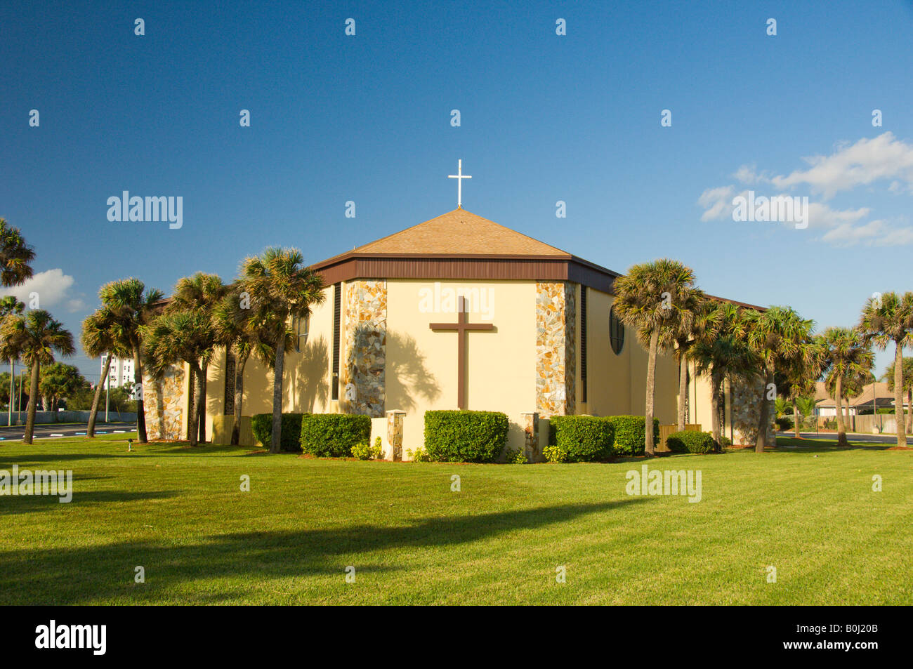 L'Immaculée Conception Église catholique romaine en Floride USA Banque D'Images