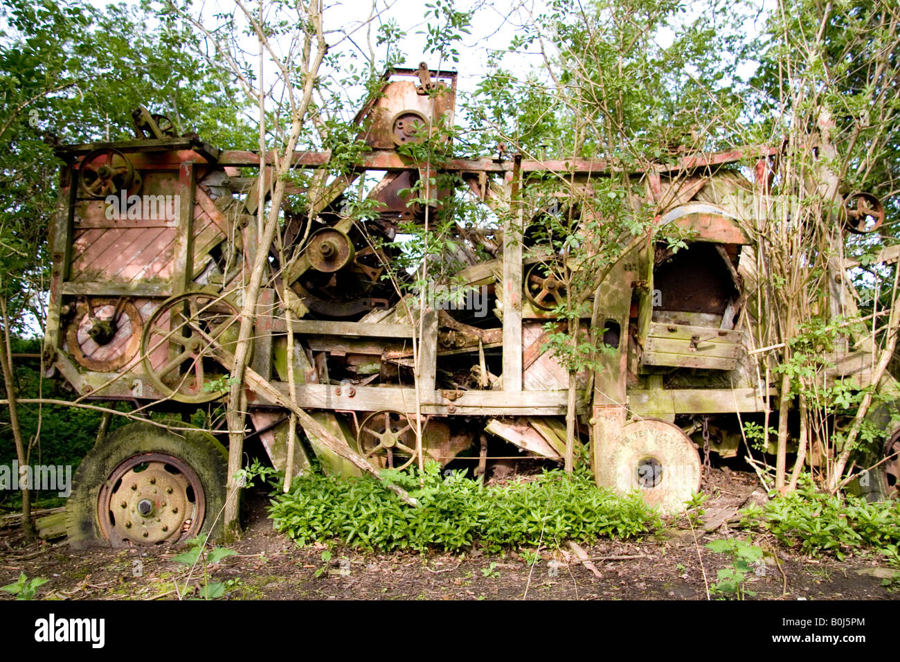 Batteuse à l'abandon (Foster) Banque D'Images
