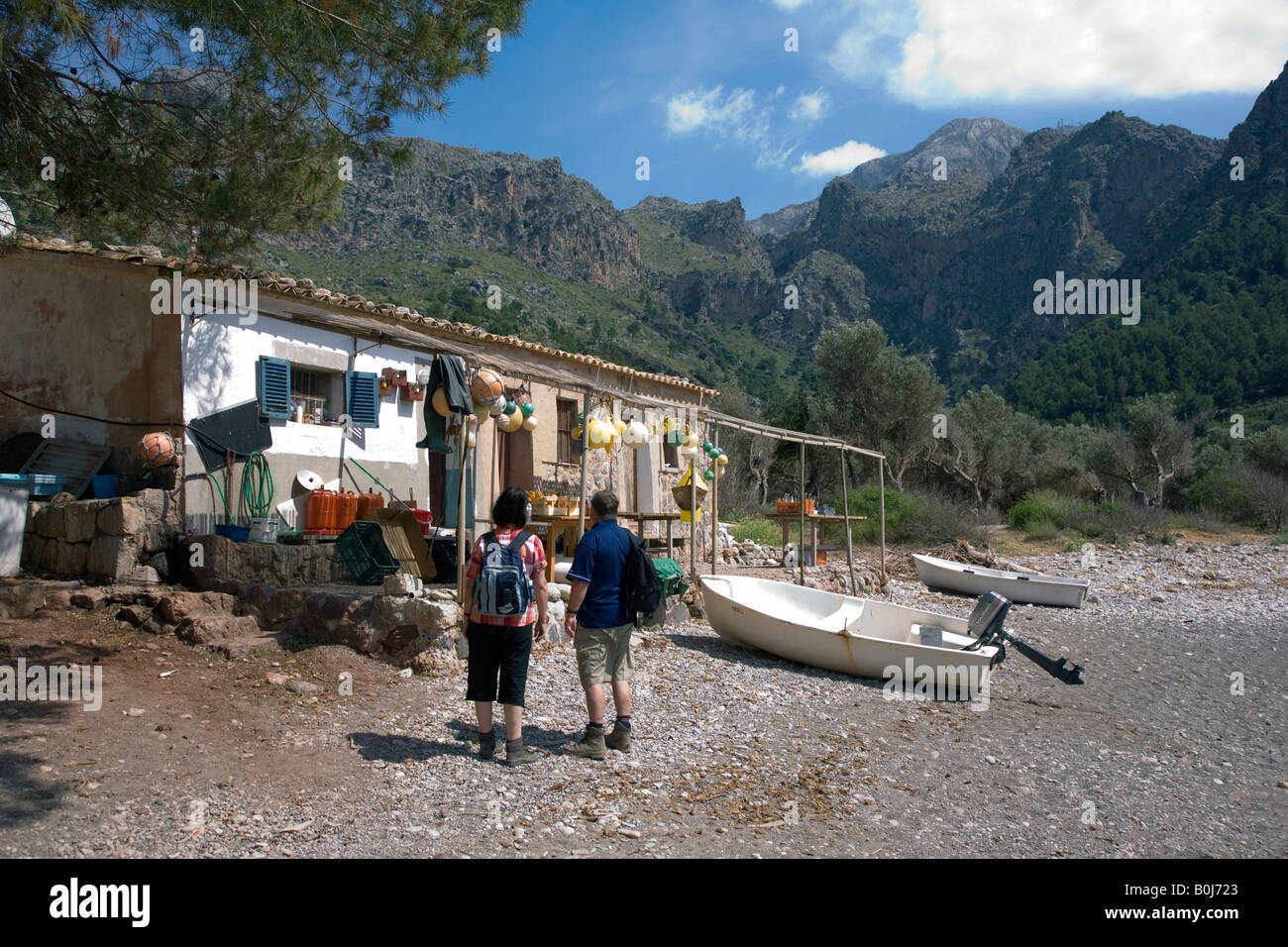 Cala tuent à Mallorca Banque D'Images