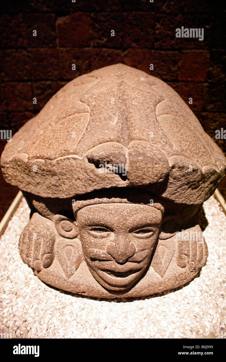 Macuilxochitl, le dieu aztèque de la musique et de la danse, Musée National d'anthropologie, le parc de Chapultepec, Mexico Banque D'Images