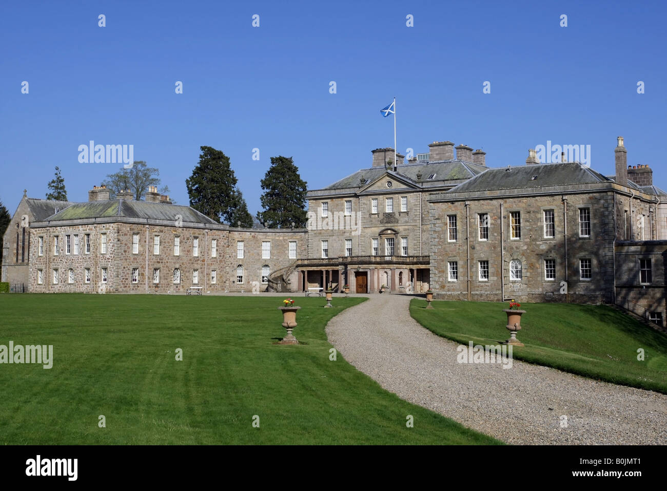 Le château seigneurial de Haddo House, siège de la famille Gordon depuis plus de 400 ans, situé près de Ellon, Aberdeenshire, Scotland, UK Banque D'Images