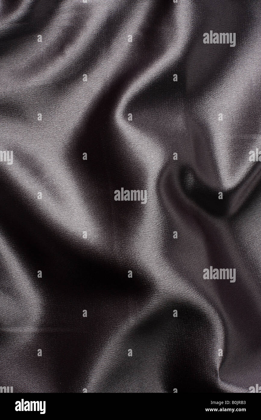 Luscious curvy noir satiné et doux à horizons fantastiques. Banque D'Images
