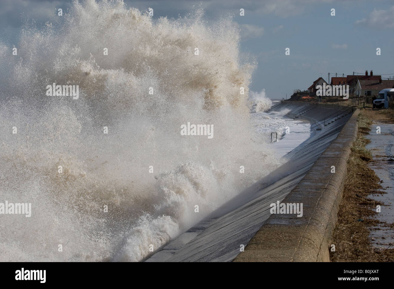 Les grandes marées Ostende, North Norfolk Banque D'Images