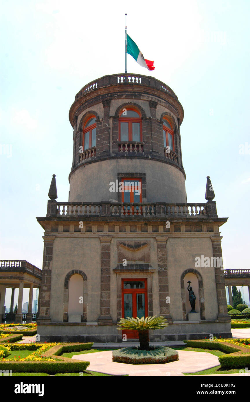 Château La Tour à Chapultepec Mexique Castillo Banque D'Images