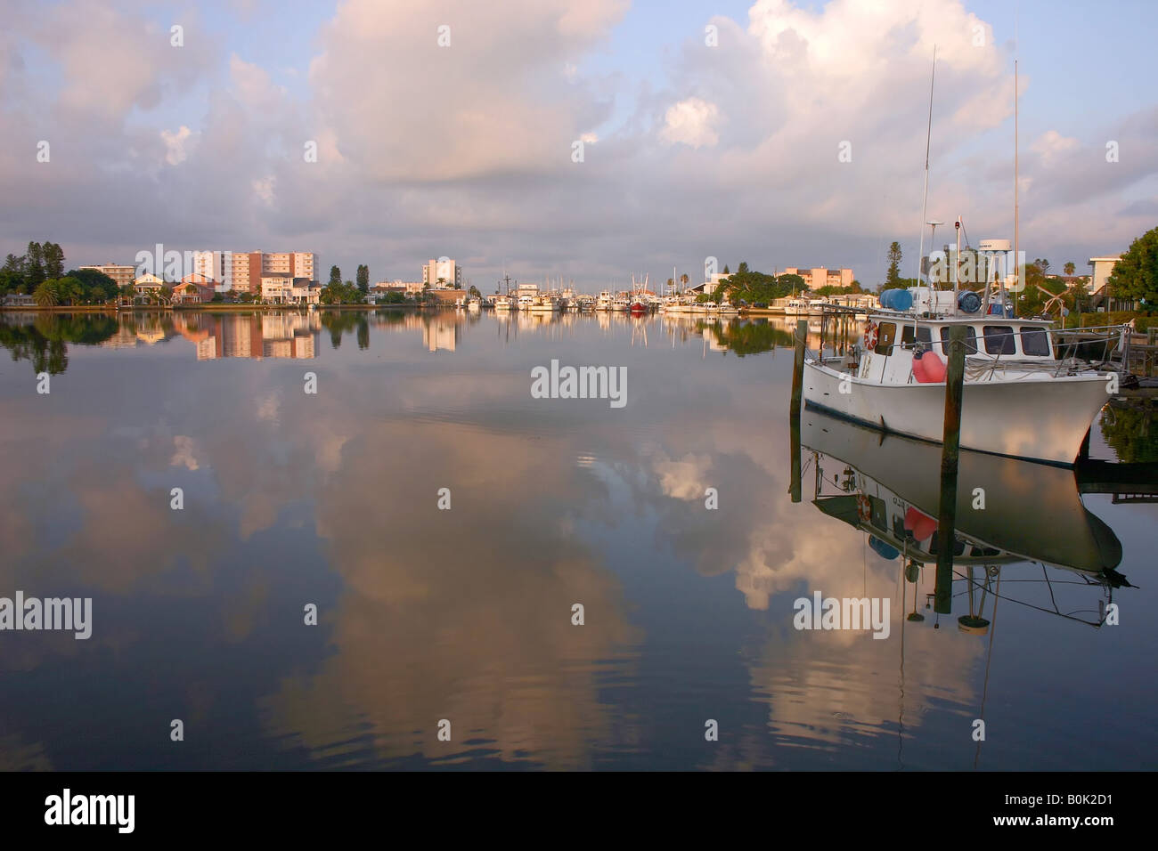 Bateaux dans le port Madeira Beach Florida Banque D'Images