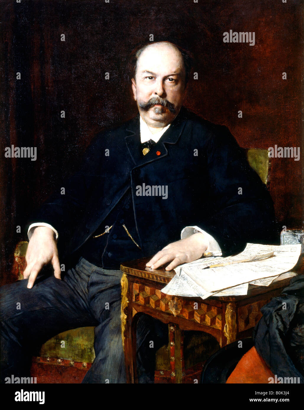 'Portrait de Henri Meilhac', 1885. Artiste : Jules Elie Delaunay Banque D'Images