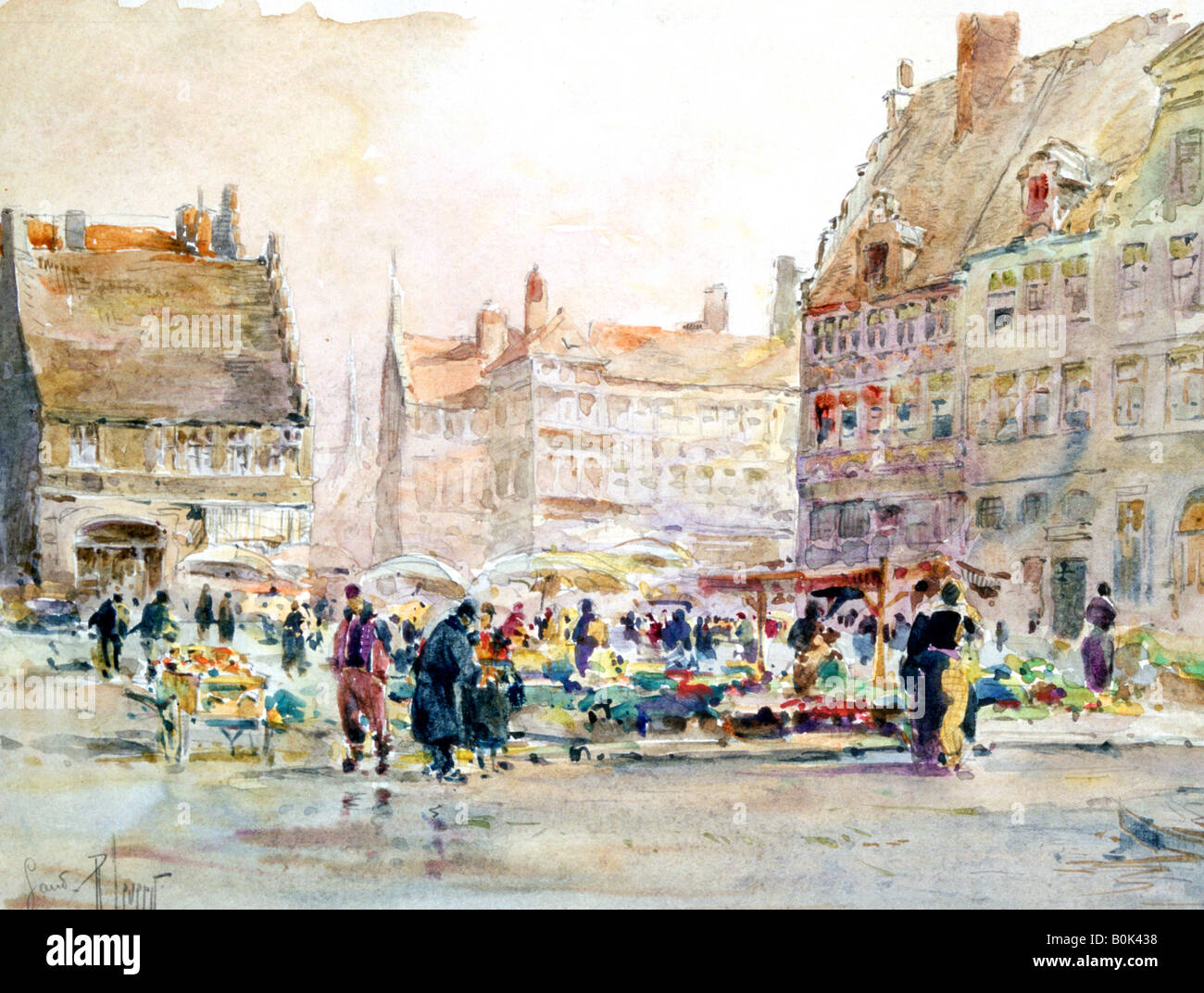 'Bourbon Quay', c1892-1938. Artiste : René Leverd Banque D'Images