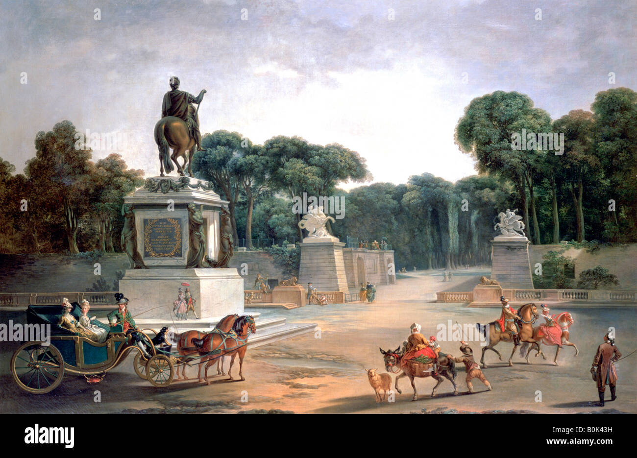 'Entrée du palais de Louis XV', 1775. Artiste : Jean Baptiste Le Prince Banque D'Images