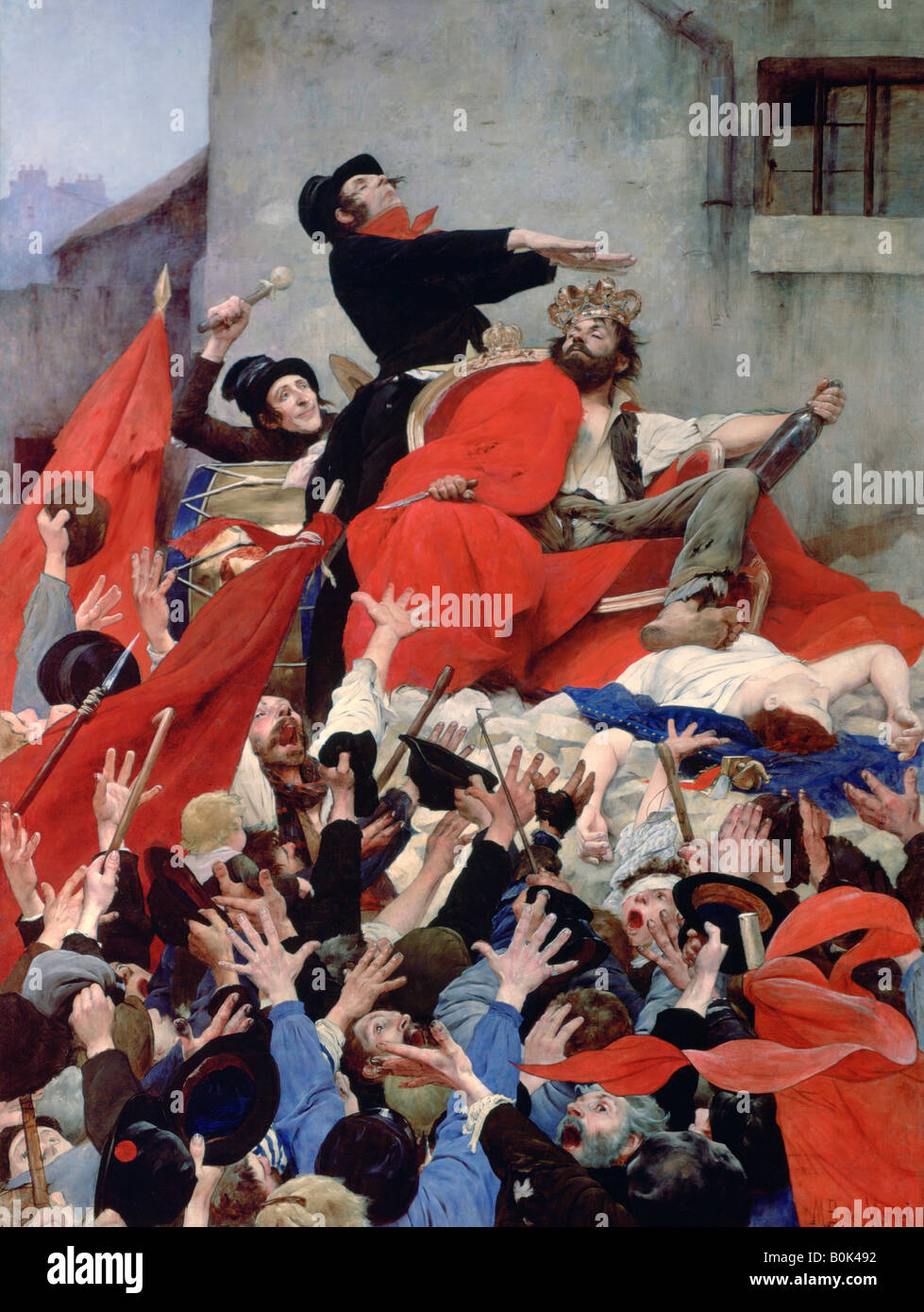 "L'apothéose de la populace', 1884. Artiste : Louis Maurice Boutet de Monvel Banque D'Images