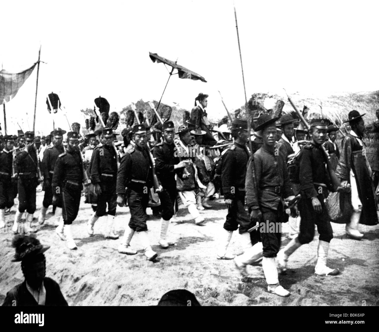 Procession impériale japonaise, 1900. Artiste : Inconnu Banque D'Images