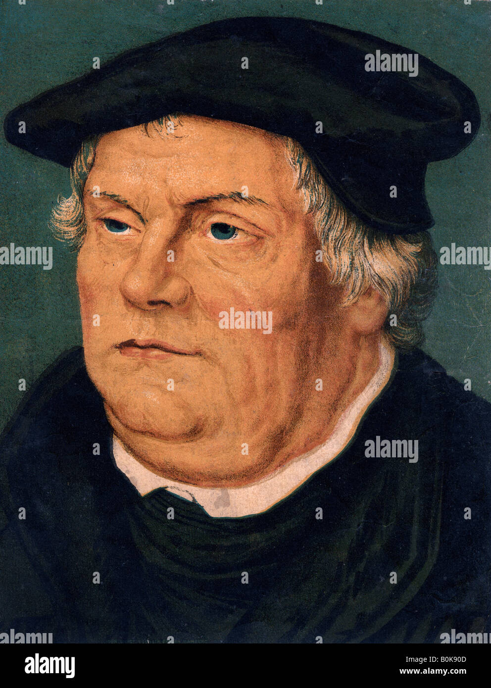 Martin Luther, réformateur protestant allemand du 16ème siècle, (19ème siècle). Artiste : Inconnu Banque D'Images