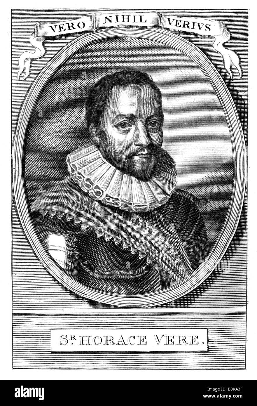 Sir Horace Vere, soldat anglais pendant la Guerre de Trente Ans. Artiste : Inconnu Banque D'Images