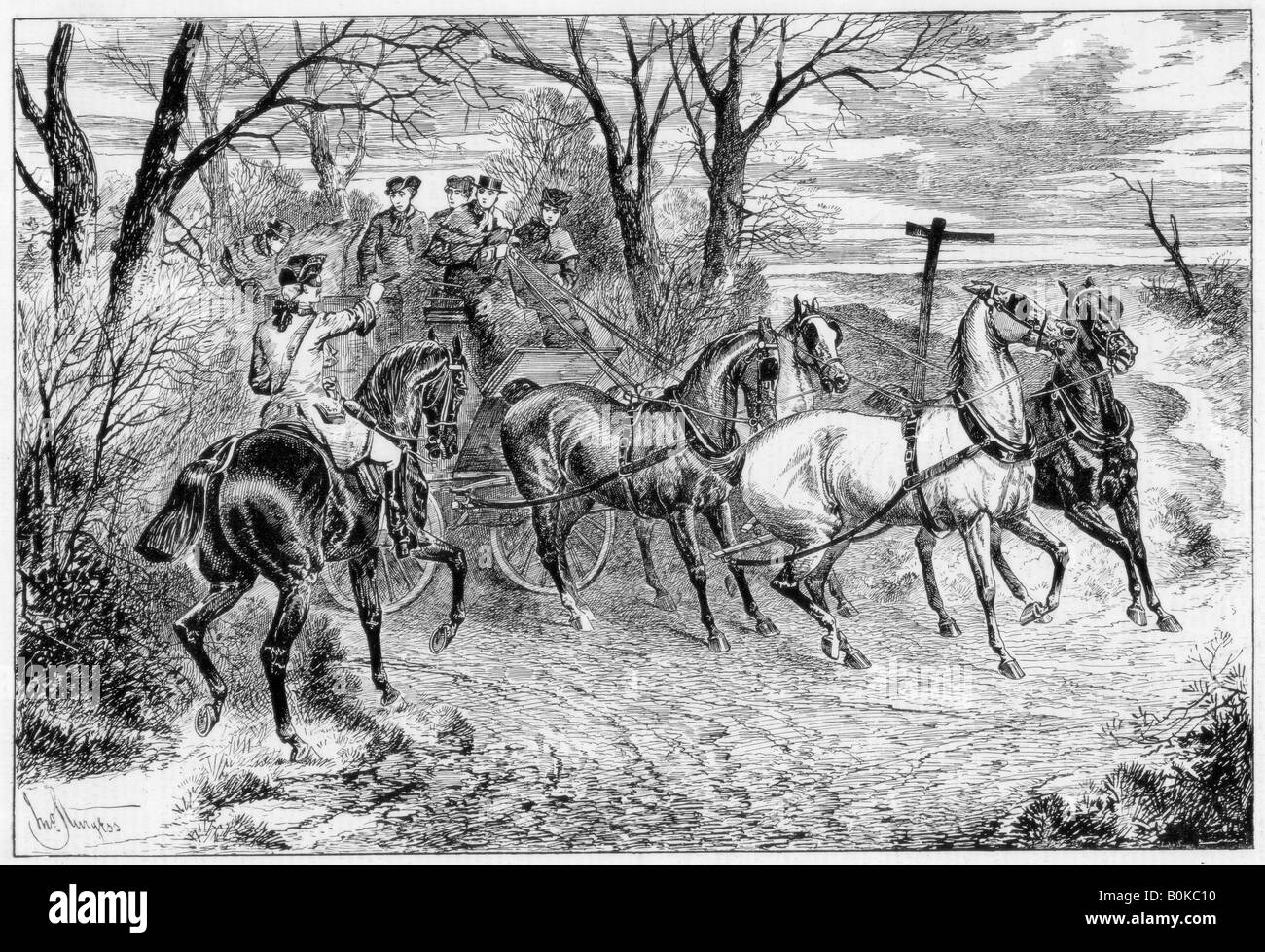 "Chevalier de la route", 1881.Artiste : John Sturgess Banque D'Images