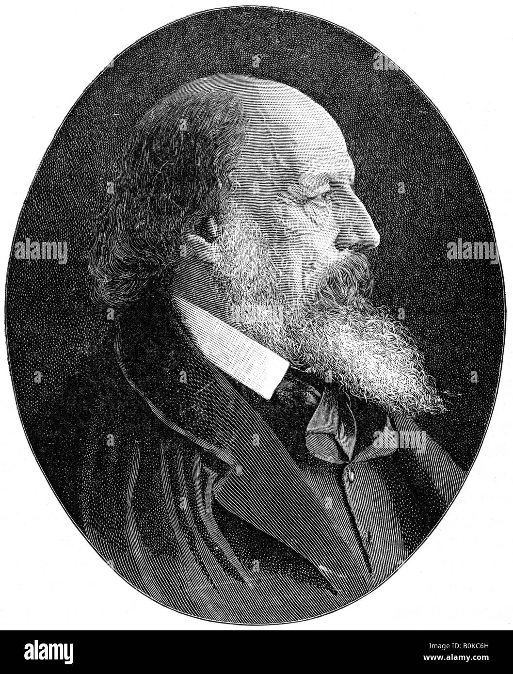 Alfred Tennyson, 1er baron Tennyson, poète officiel, 1900.Artiste : H Cameron Banque D'Images