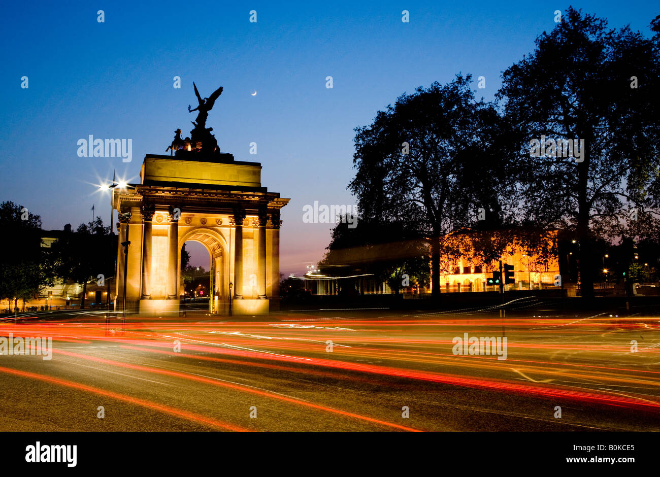 Wellington Arch Hyde Park Corner London U K l'Europe Banque D'Images