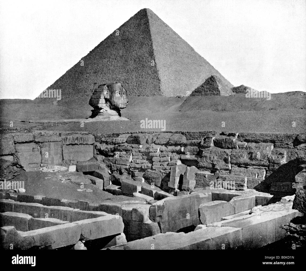 Les Pyramides et le Sphinx, l'Egypte, 1893.Artiste : John L Stoddard Banque D'Images