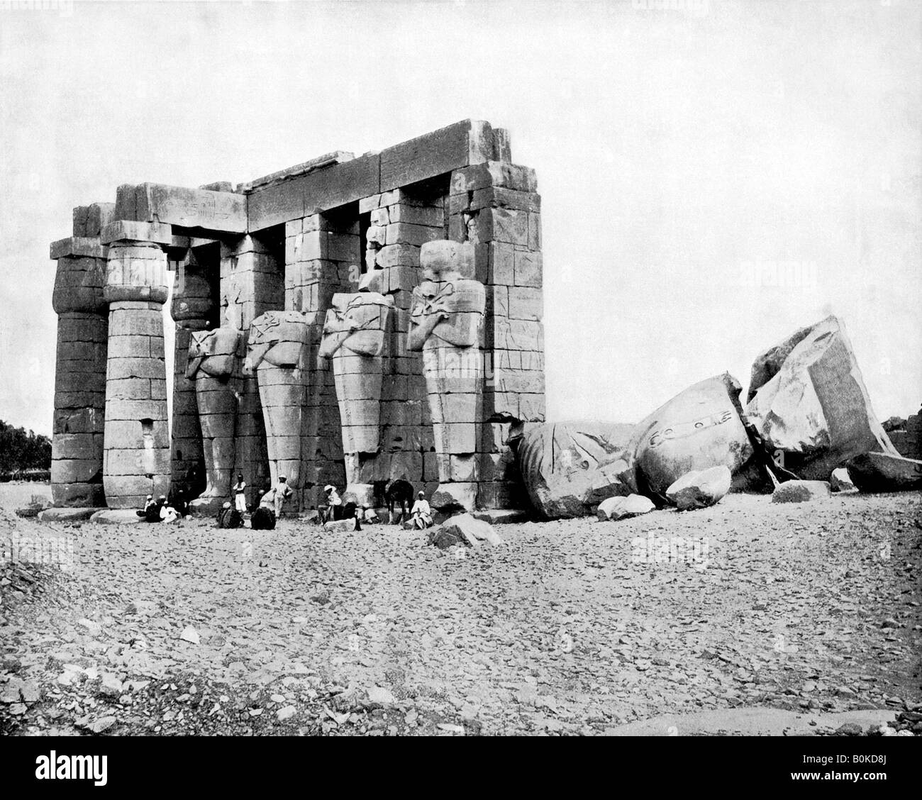 Ruines, Thèbes, Egypte, 1893.Artiste : John L Stoddard Banque D'Images
