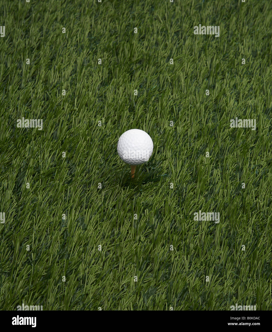 Balle de golf sur l'herbe Banque D'Images