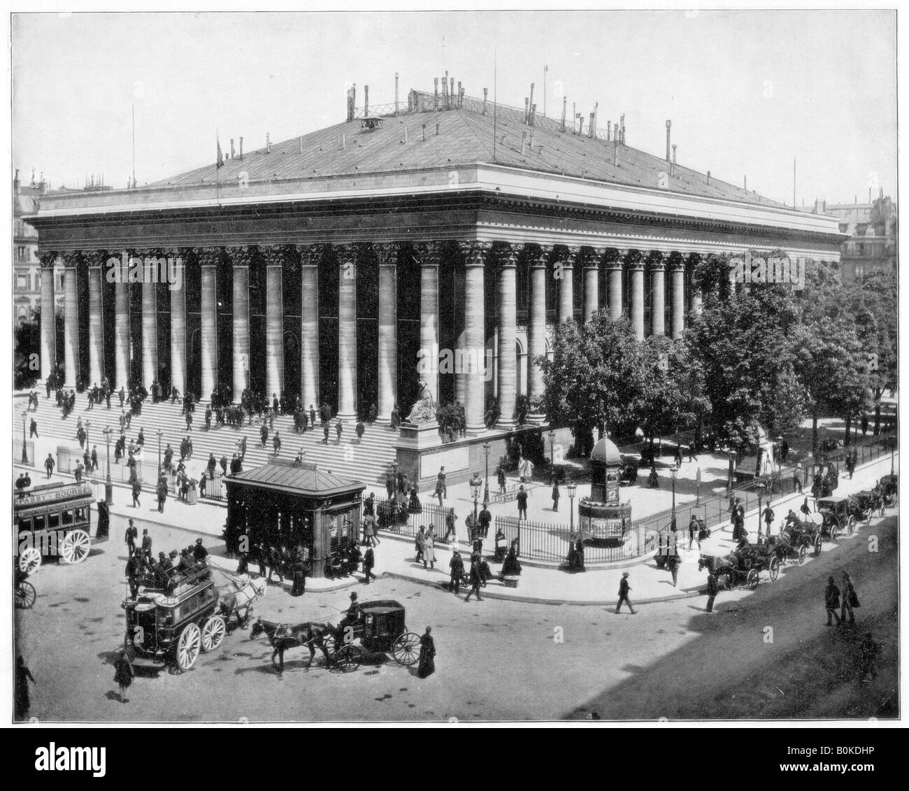 La Bourse, Paris, fin du 19e siècle.L'artiste : John Stoddard Banque D'Images