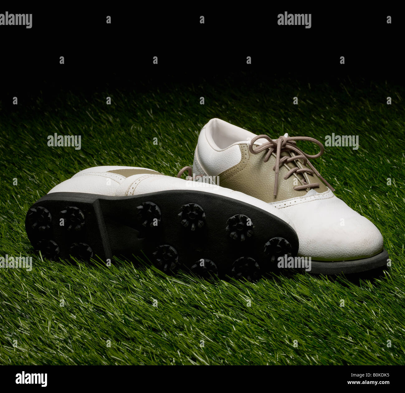 Chaussures de golf Banque D'Images