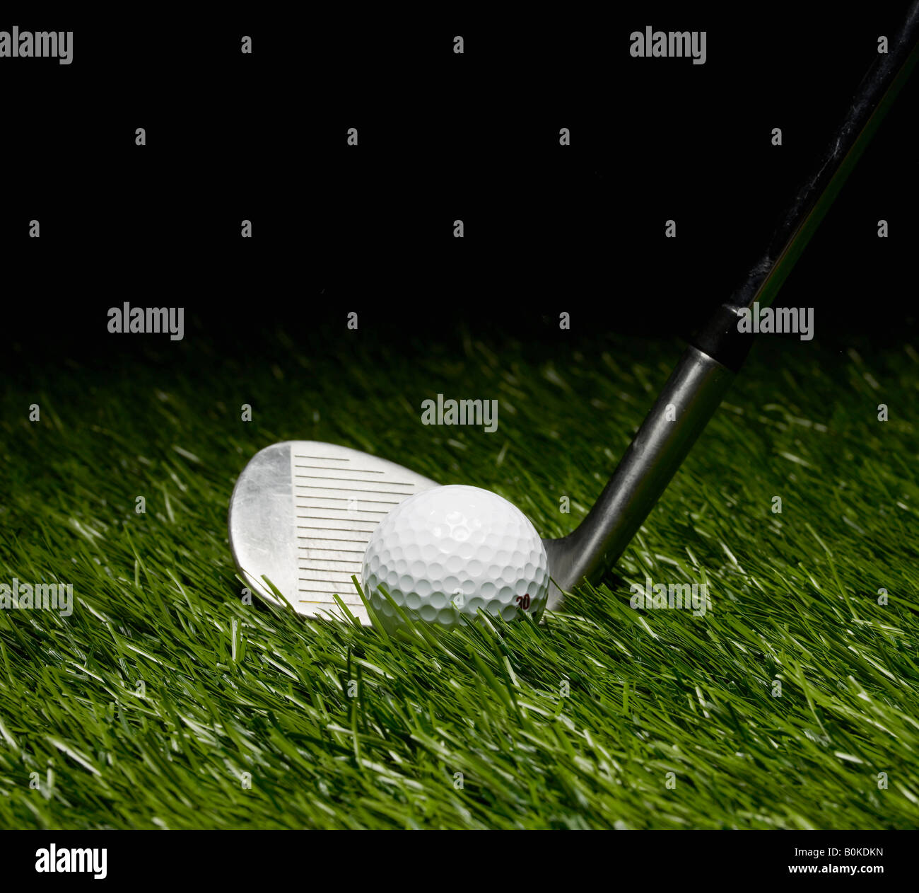 Golf Club et la balle Banque D'Images